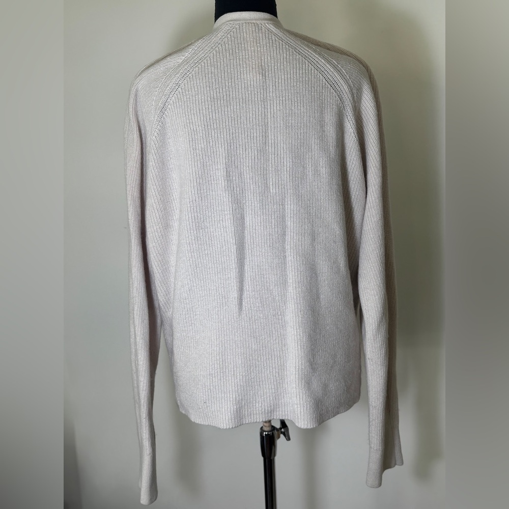 Lululemon Merino Wool-Blend Oversized Boxy Cardigan White Opal Womens SZ8 - Picture 5 of 11